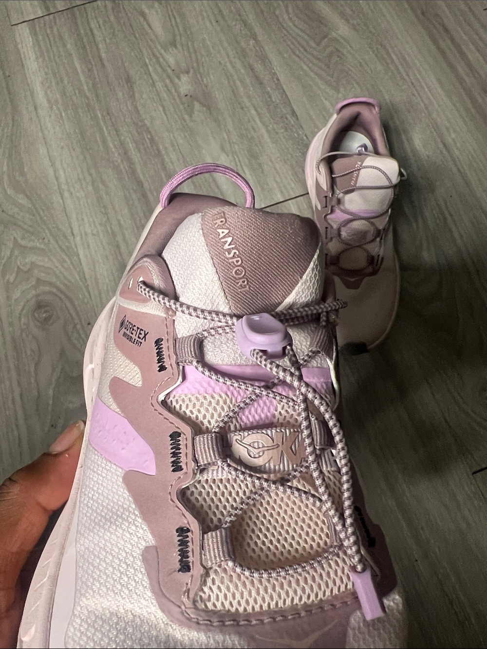 Hoka One One Women's Pale Pink Athletic Sneakers with Lavender Accents (8.5) - Picture 12 of 14
